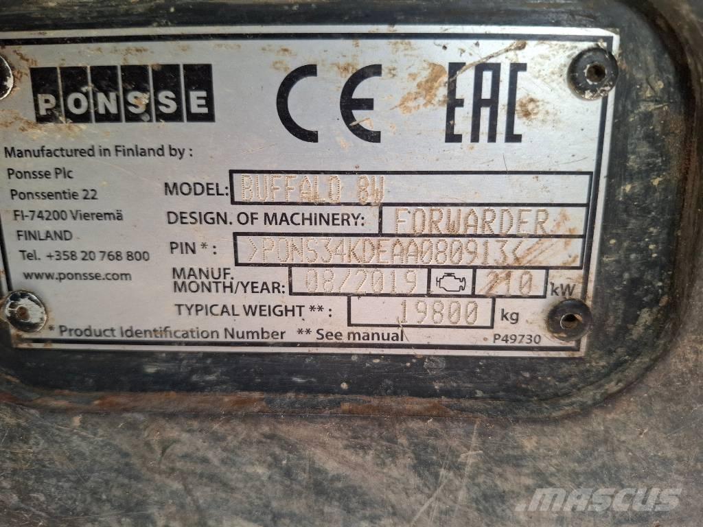 Ponsse Buffalo 8W Autocargadoras