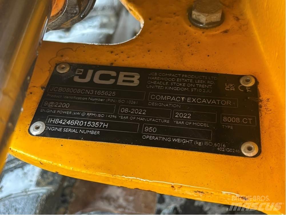 JCB MICRO 8008 Mini excavadoras < 7t