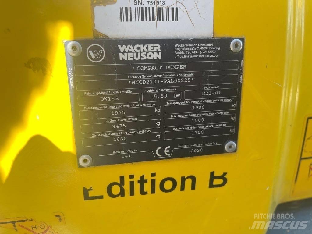 Wacker Neuson DW15e Dúmpers de obra