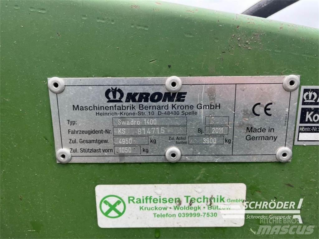 Krone SWADRO 1400 Segadoras hileradoras