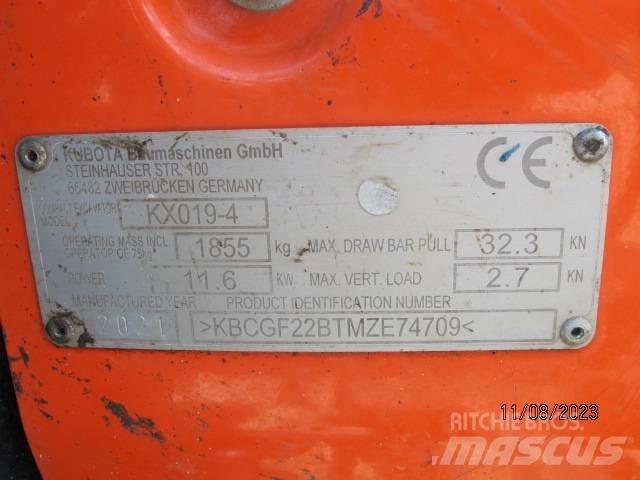Kubota KX 019-4 Mini excavadoras < 7t