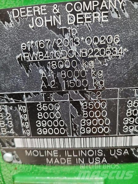 John Deere 8 R 410 Tractores