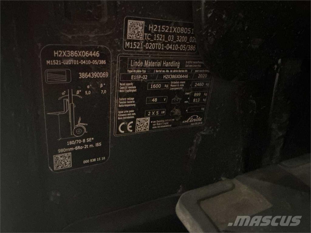 Linde E16P Carretillas de horquilla eléctrica