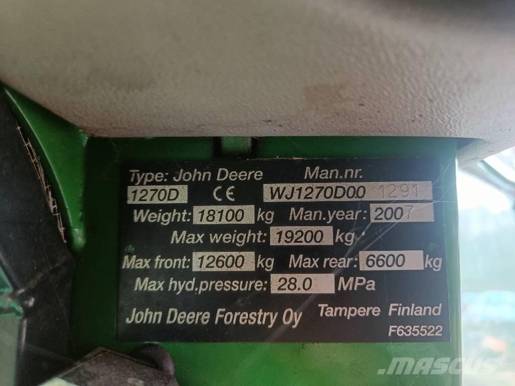 John Deere 1270 D Cosechadoras