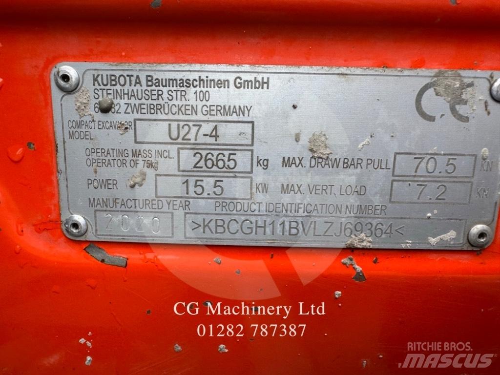 Kubota U 27-4 Mini excavadoras < 7t