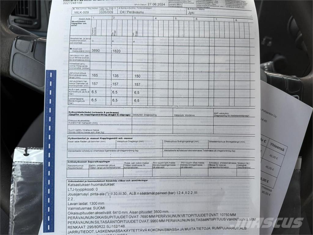 Jyki V 31-SL Plataforma plana/laterales abatibles