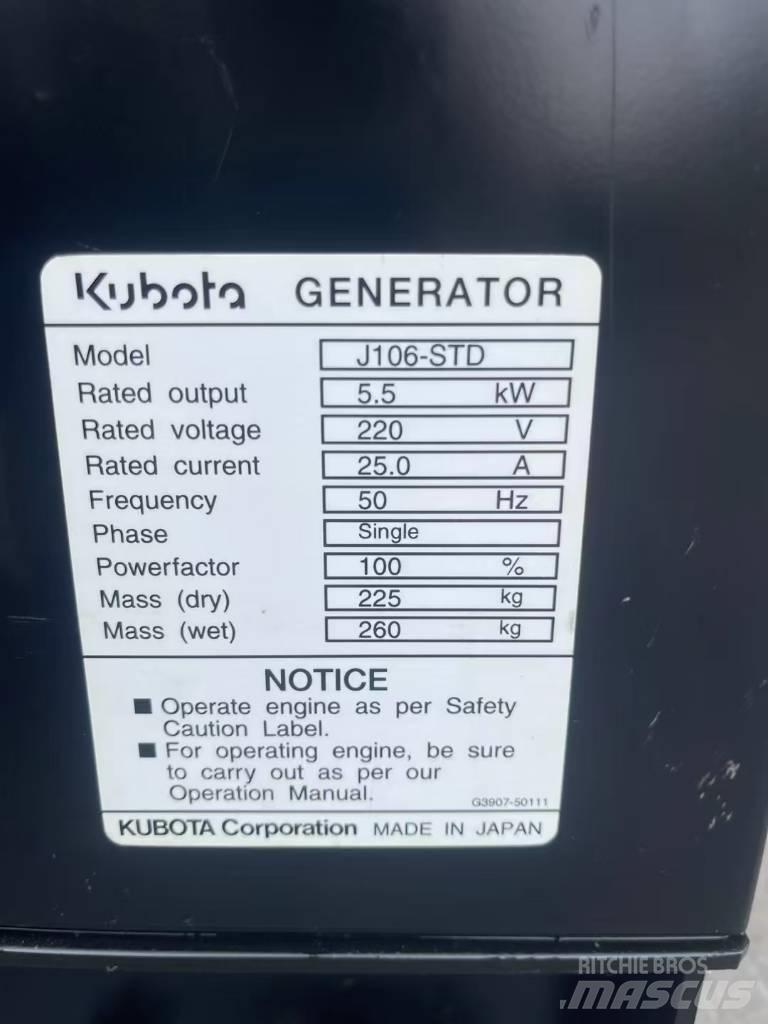Kubota J106 Generadores diesel