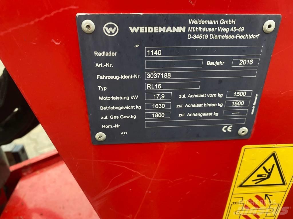 Weidemann 1140 Cargadoras sobre ruedas