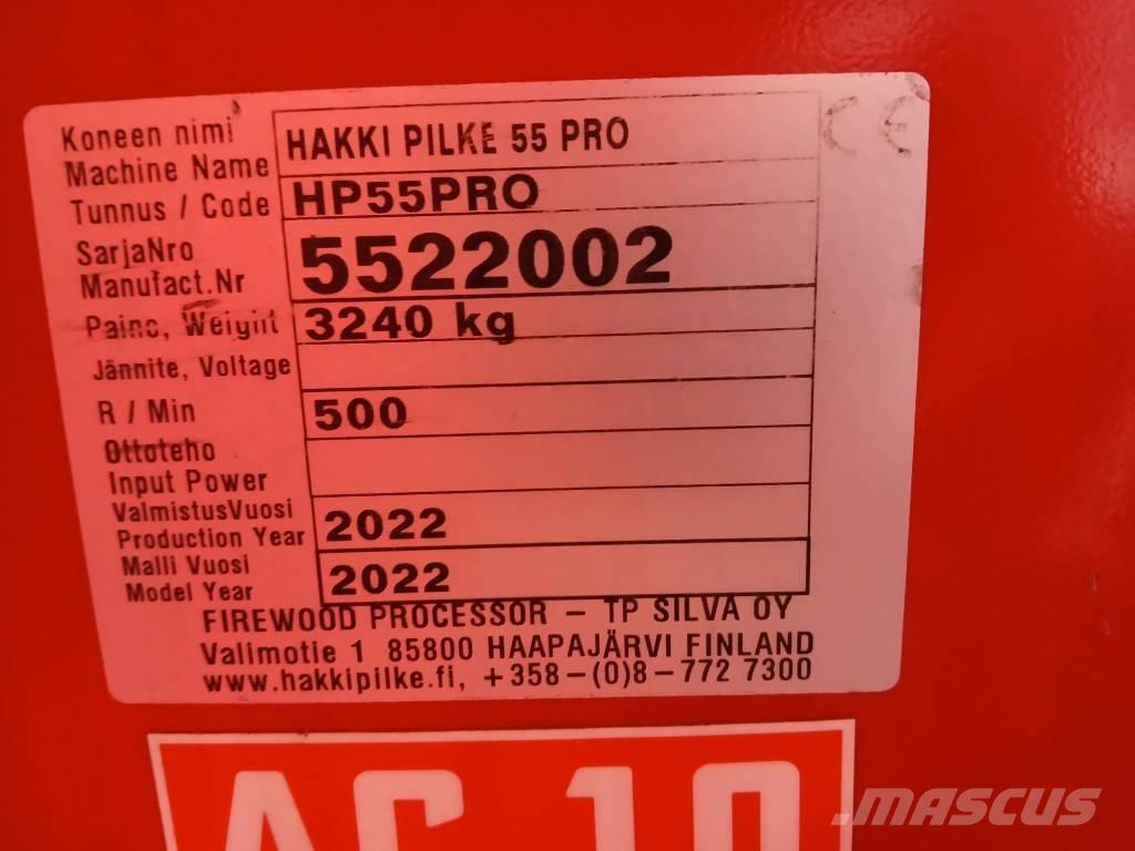 Hakki Pilke 55 Pro Procesadoras y cortadoras de leña