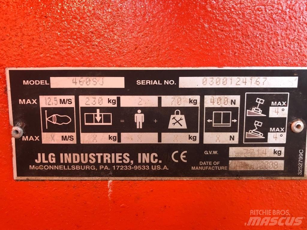JLG 460 SJ Plataformas de trabajo telescópica