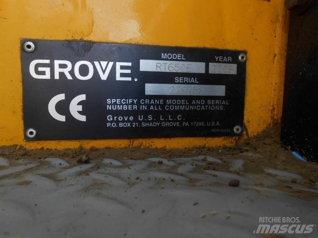 Grove RT 650 E Grúas autopropulsadas