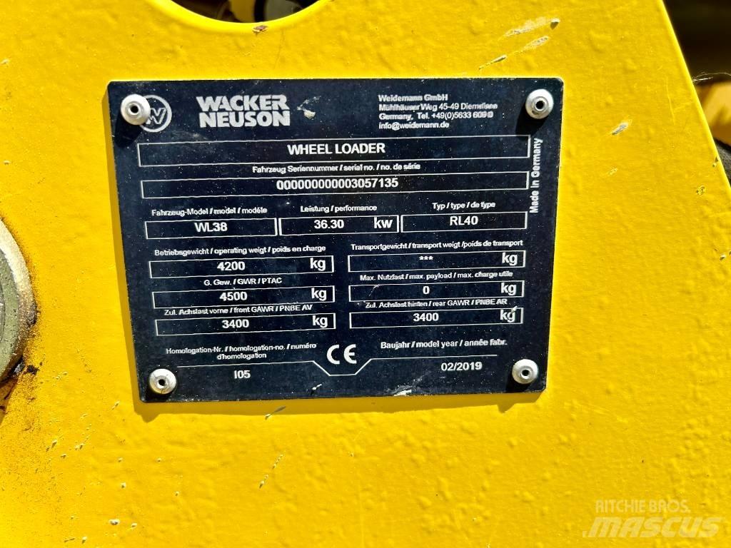 Wacker Neuson WL 38 Cargadoras sobre ruedas