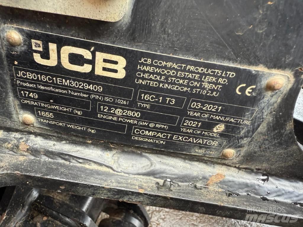 JCB 16 C-1 Mini excavadoras < 7t