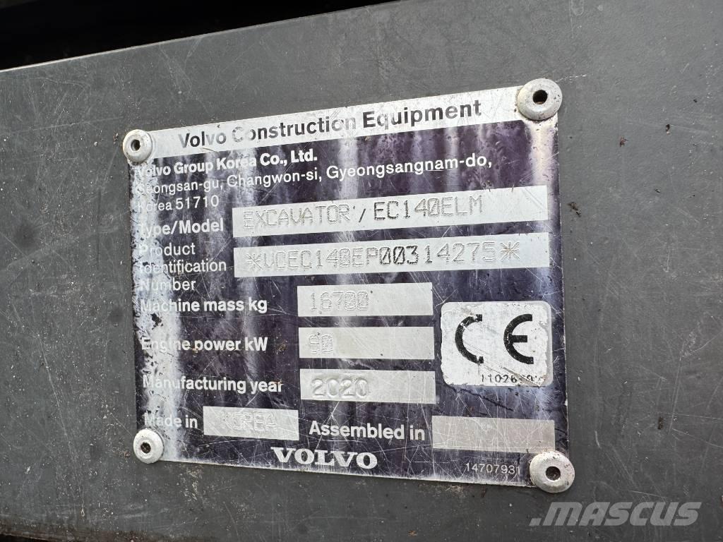 Volvo EC 140 ELM Excavadoras de cadenas