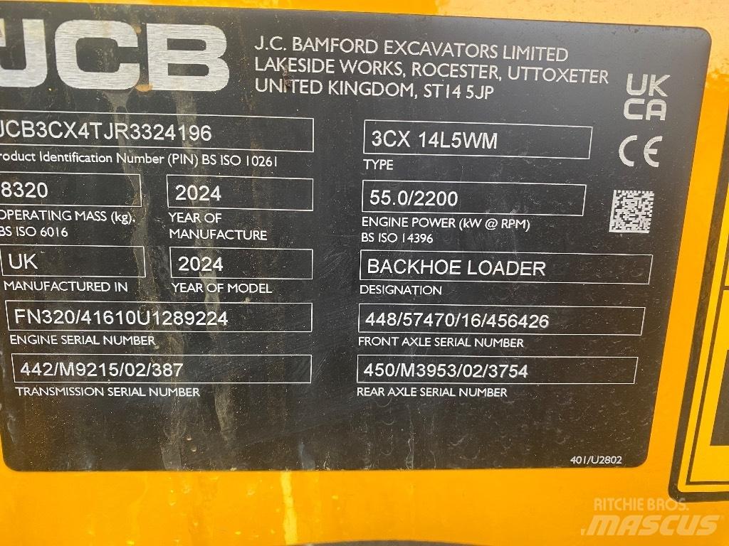 JCB 3 CX 14 Retrocargadoras