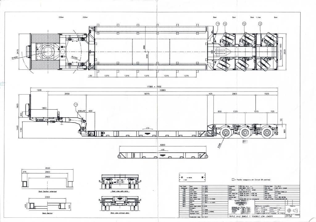 Broshuis Low loader Semirremolques de góndola rebajada
