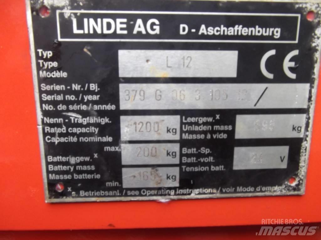 Linde L12 /379/ V-2097 Apiladores eléctricos autopropulsados
