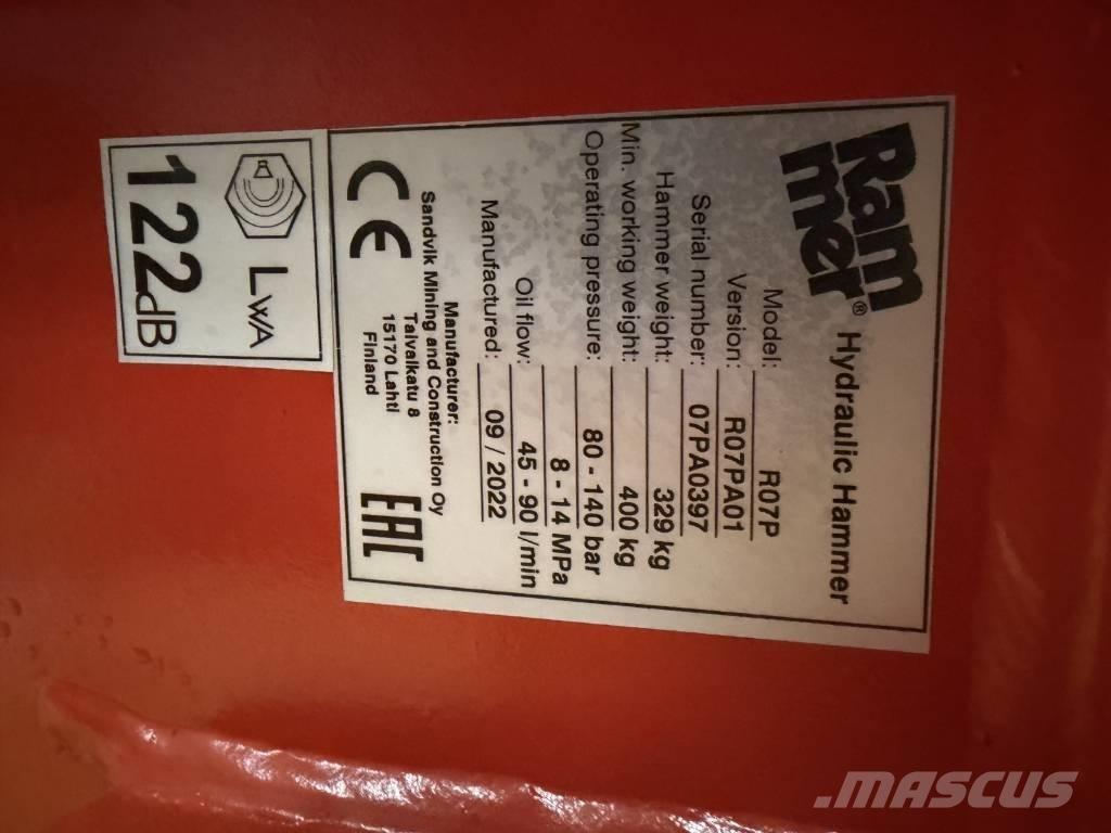 Rammer R07P Martillos hidráulicos