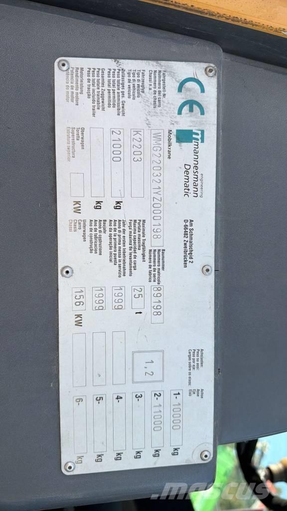  GRUA DEMAG 25T Grúas autopropulsadas