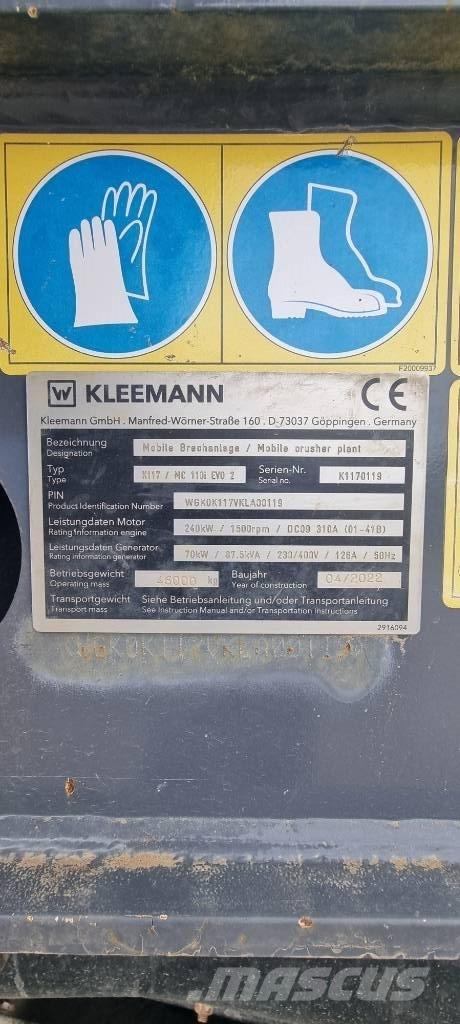 Kleemann MC110i Evo2 Trituradoras