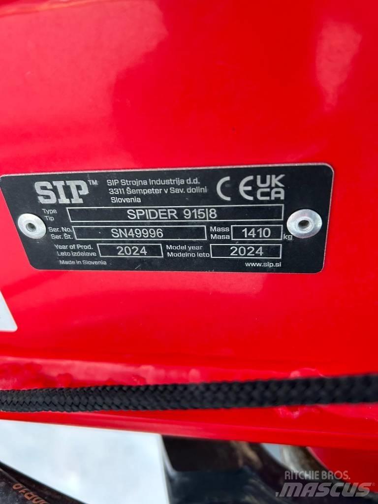 SIP Spider 915/8 Rastrillos y henificadores