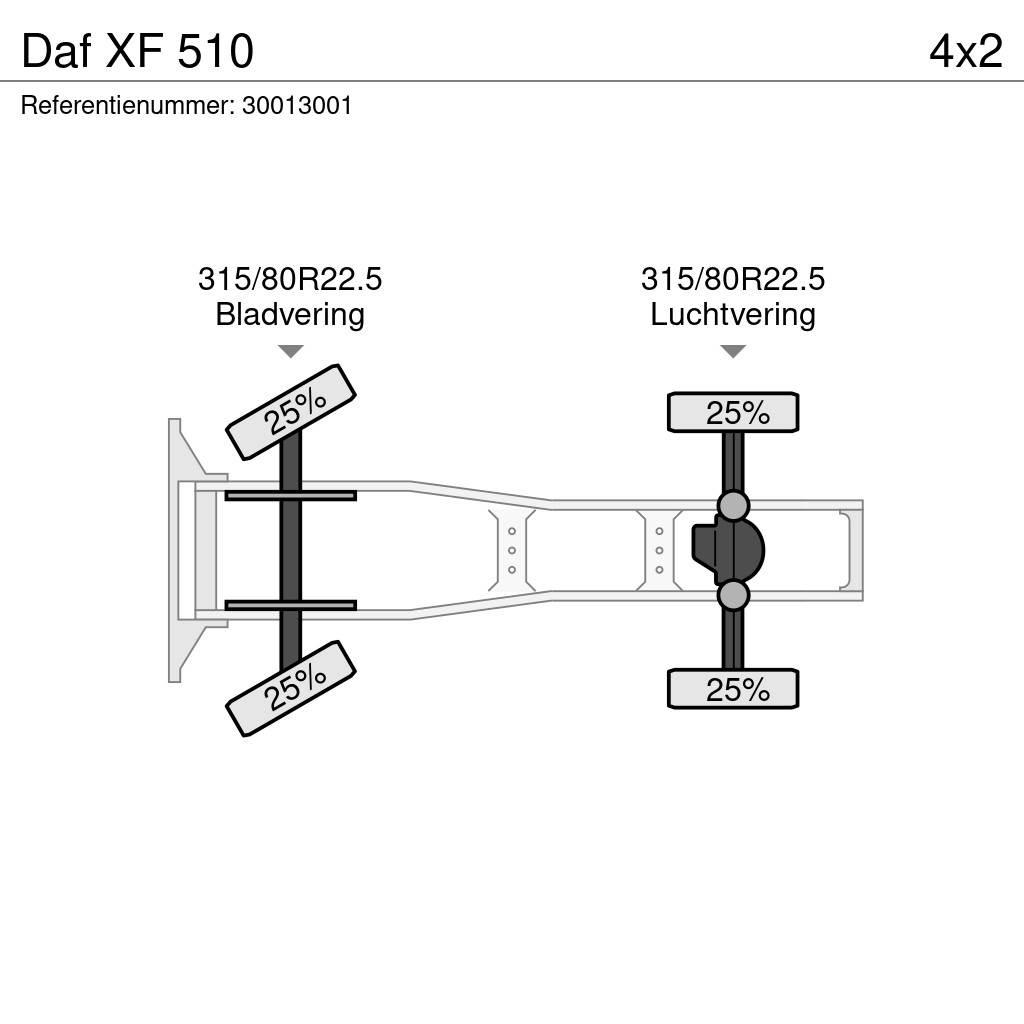 DAF XF 510 Cabezas tractoras