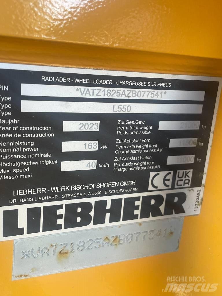 Liebherr L550XPower Cargadoras sobre ruedas