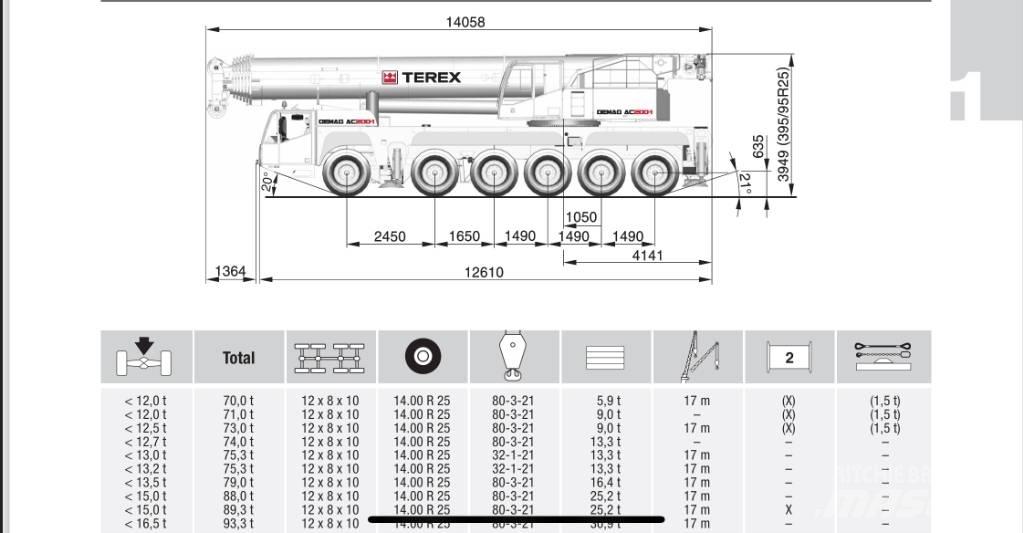 Terex AC 200-1 Grúas todo terreno