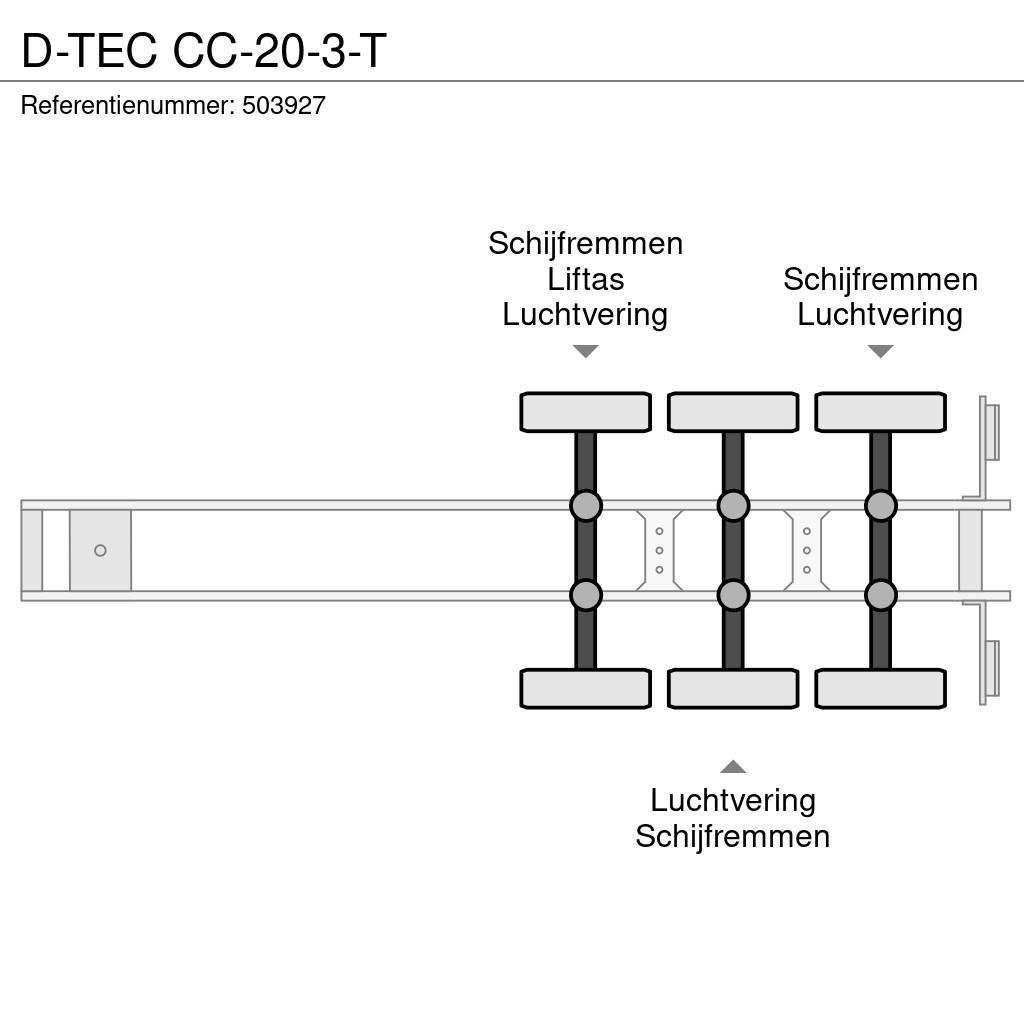 D-tec CC-20-3-T Semirremolques portacontenedores