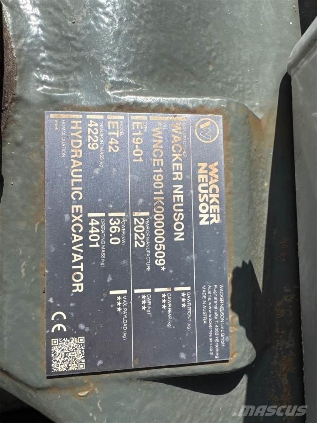 Wacker Neuson ET42 Excavadoras de cadenas