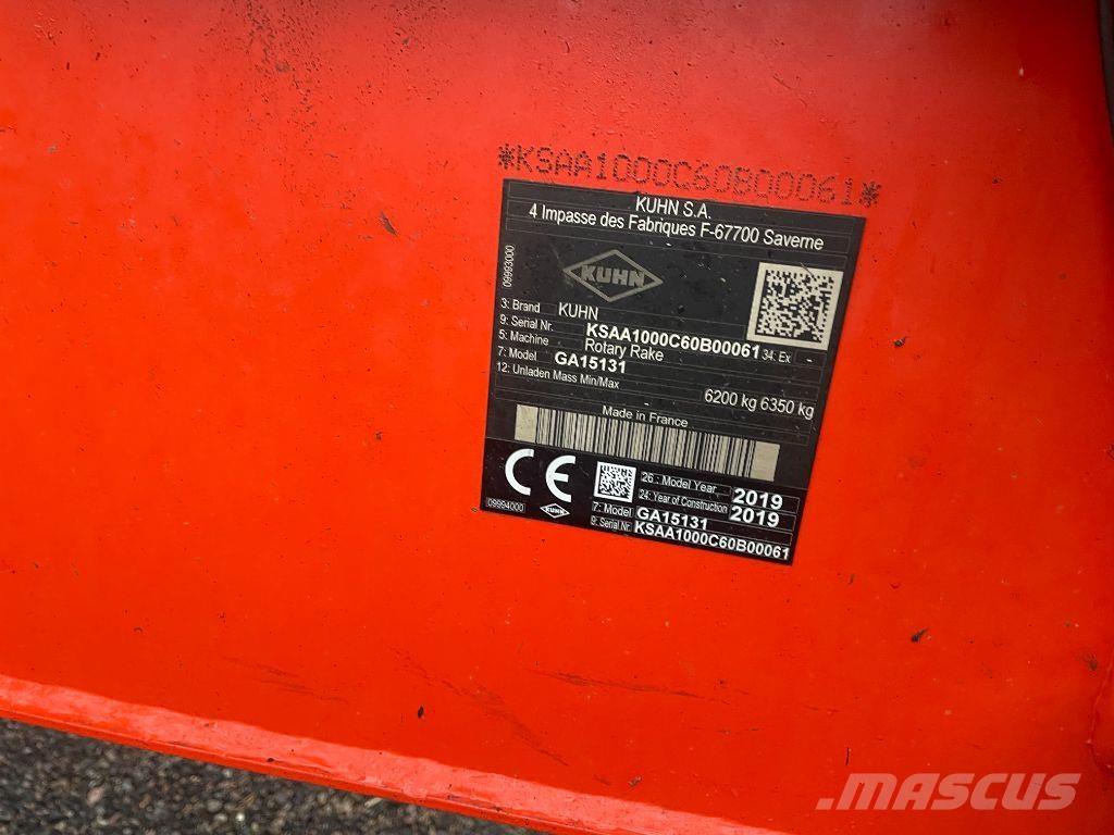 Kuhn GA 15131 Segadoras hileradoras