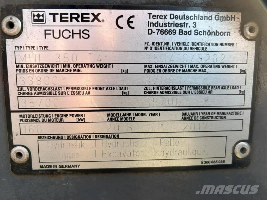 Fuchs MHL350F Excavadoras de manutención