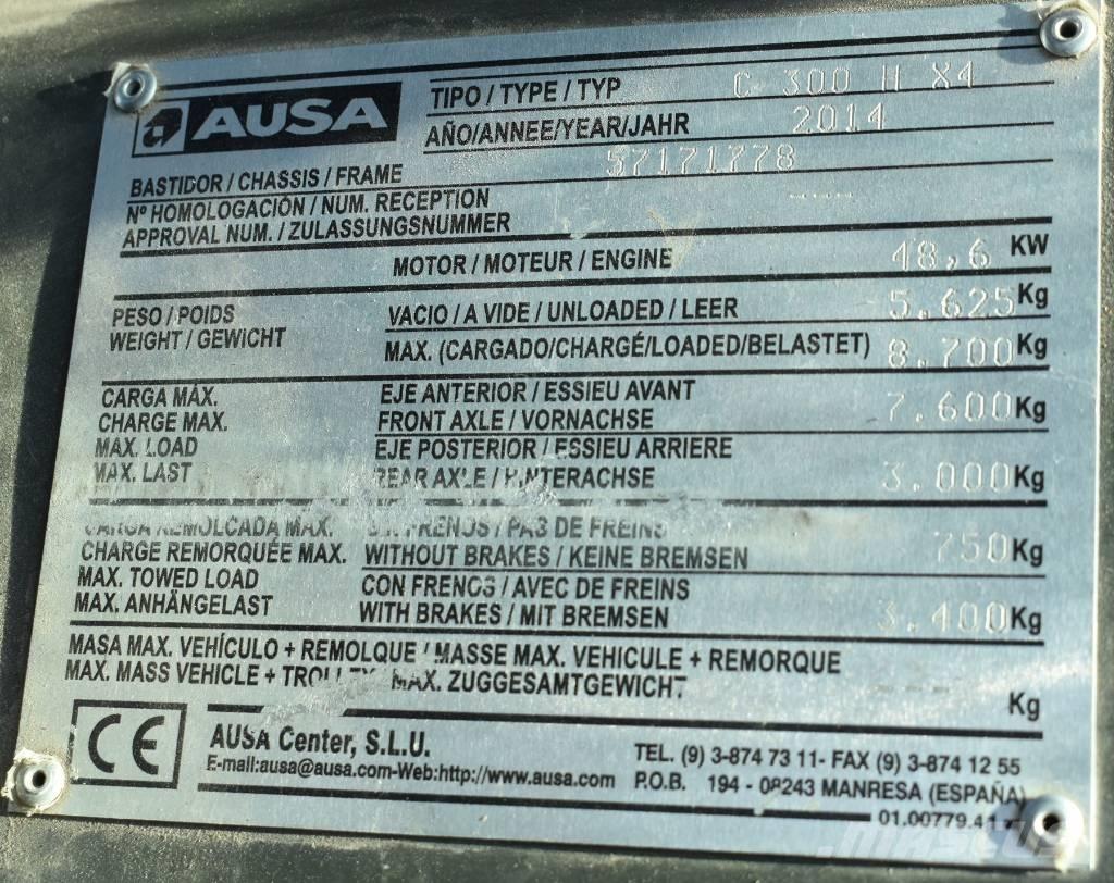 Ausa C 300 H X4 Carretillas elevadoras todo terreno