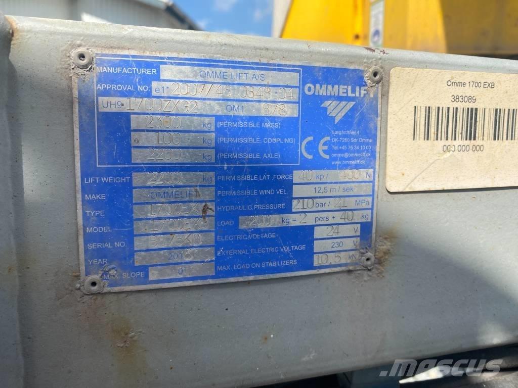 Omme 1700 EBX Plataformas remolcables