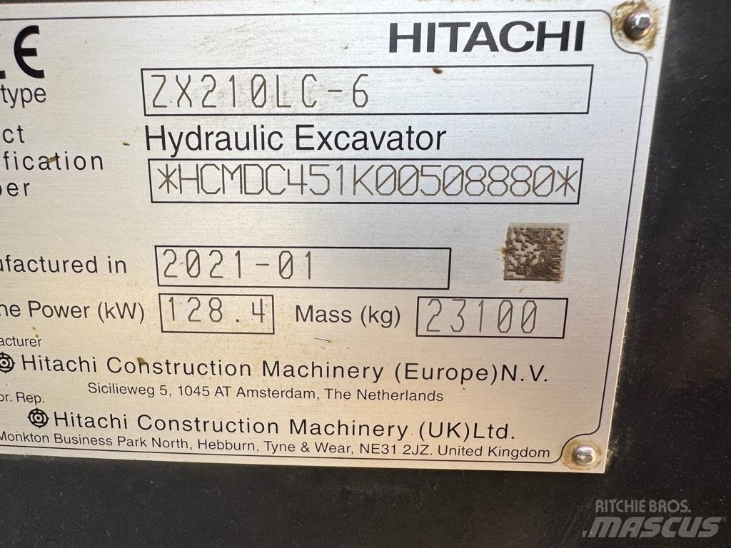 Hitachi ZX 210 LC-6 Excavadoras de cadenas