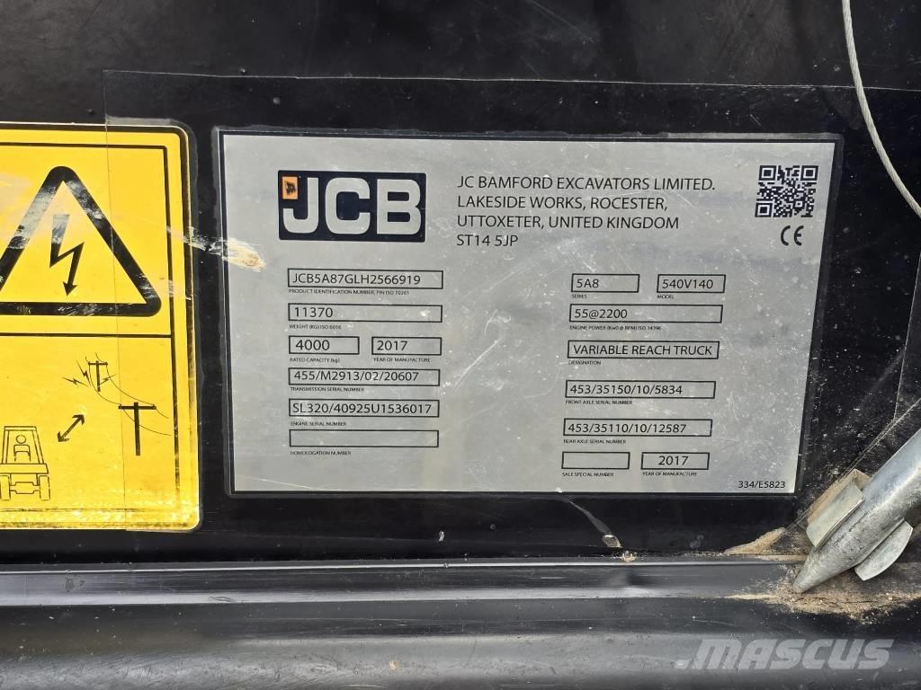 JCB 540-140 Carretillas telescópicas