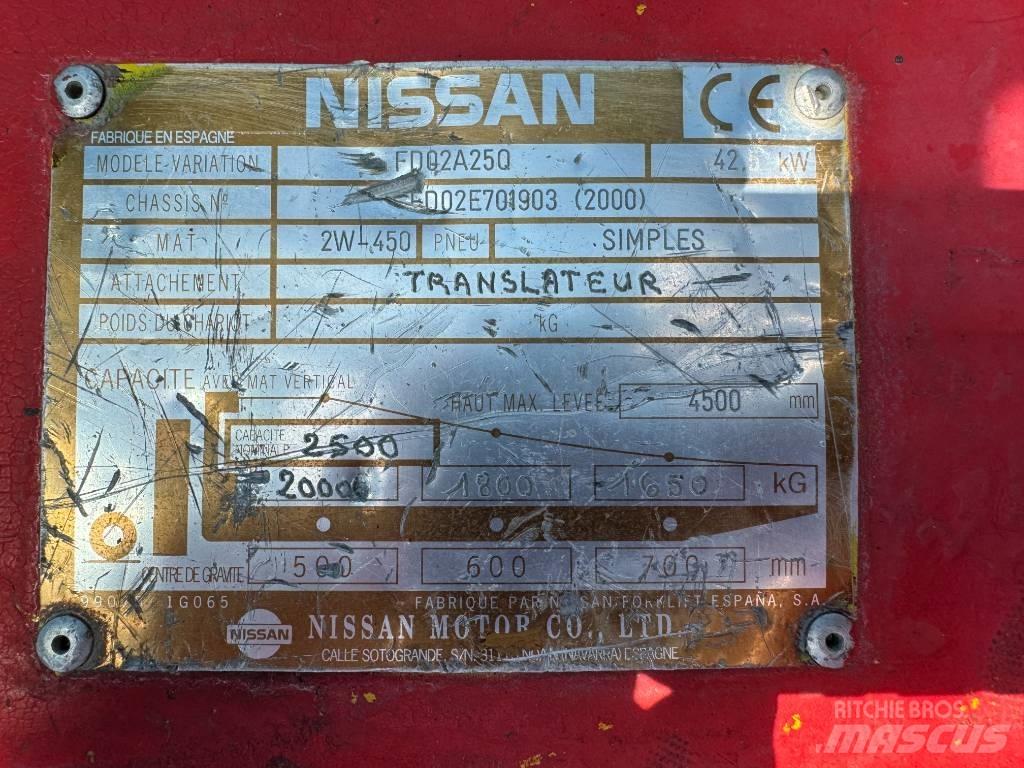 Nissan FD02A25Q Carretillas diesel