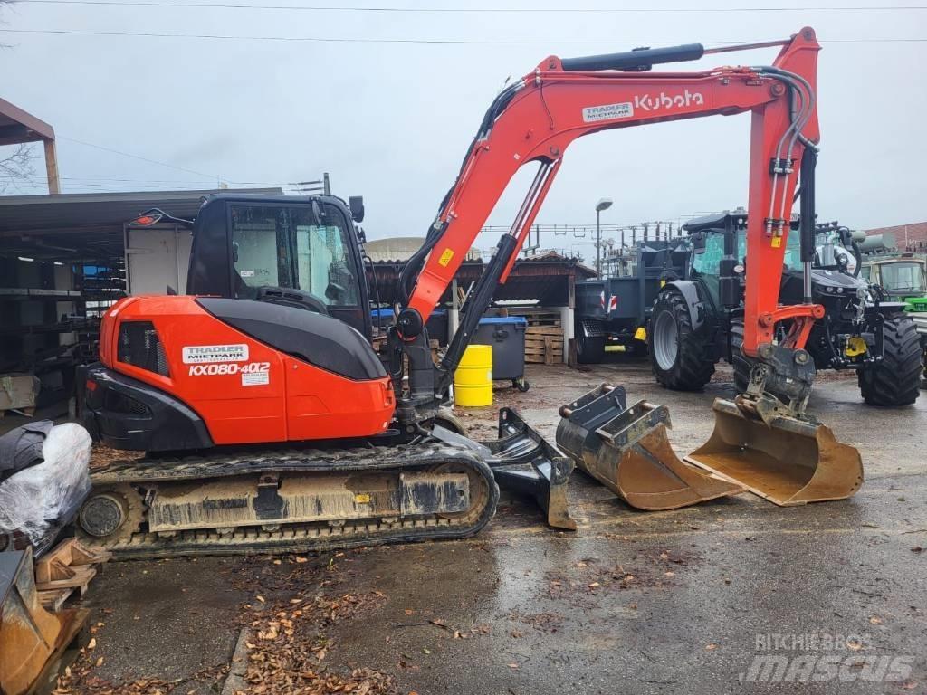 Kubota KX 080-4 Mini excavadoras < 7t