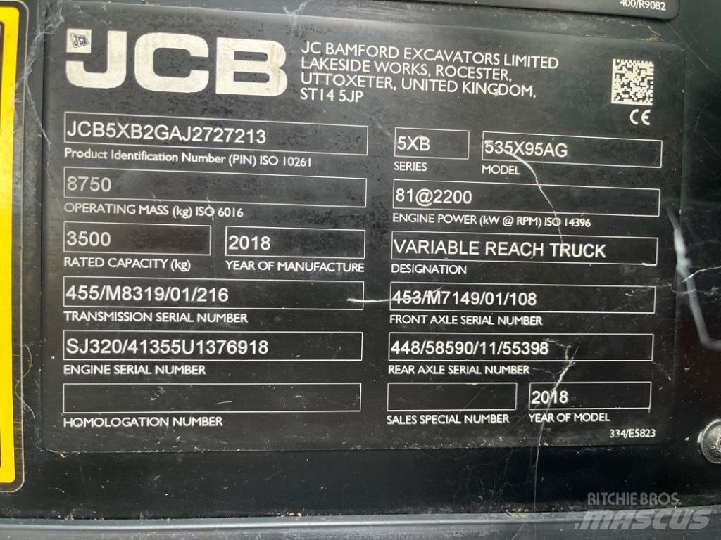 JCB 535-95 Agri Manipuladores telescópicos agrícolas
