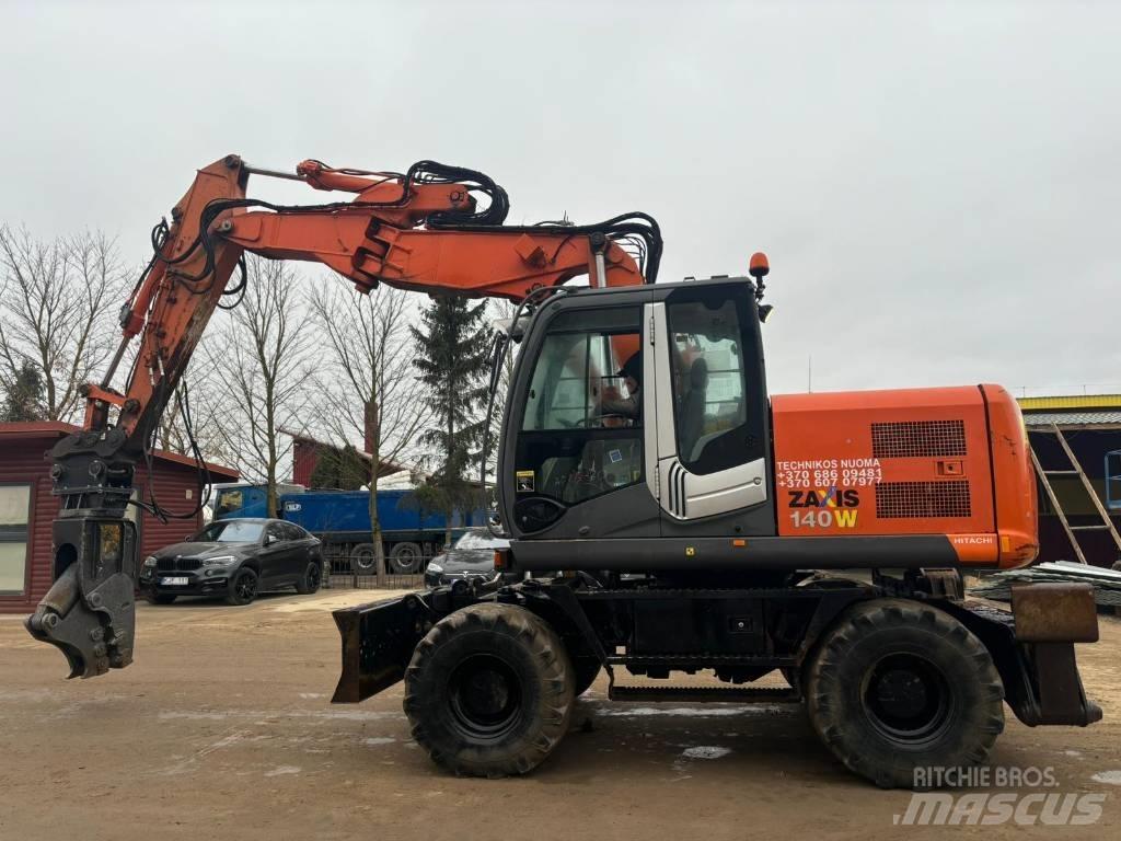 Hitachi ZX 140 W-3 Excavadoras de ruedas