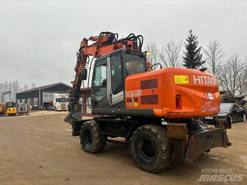 Hitachi ZX 140 W-3 Excavadoras de ruedas