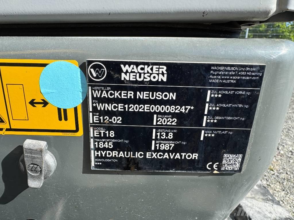 Wacker Neuson ET18 Excavadoras de cadenas