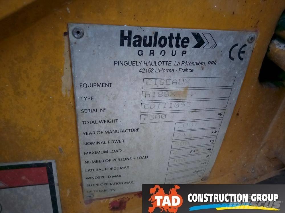 Haulotte H 18 SX Plataformas tijera