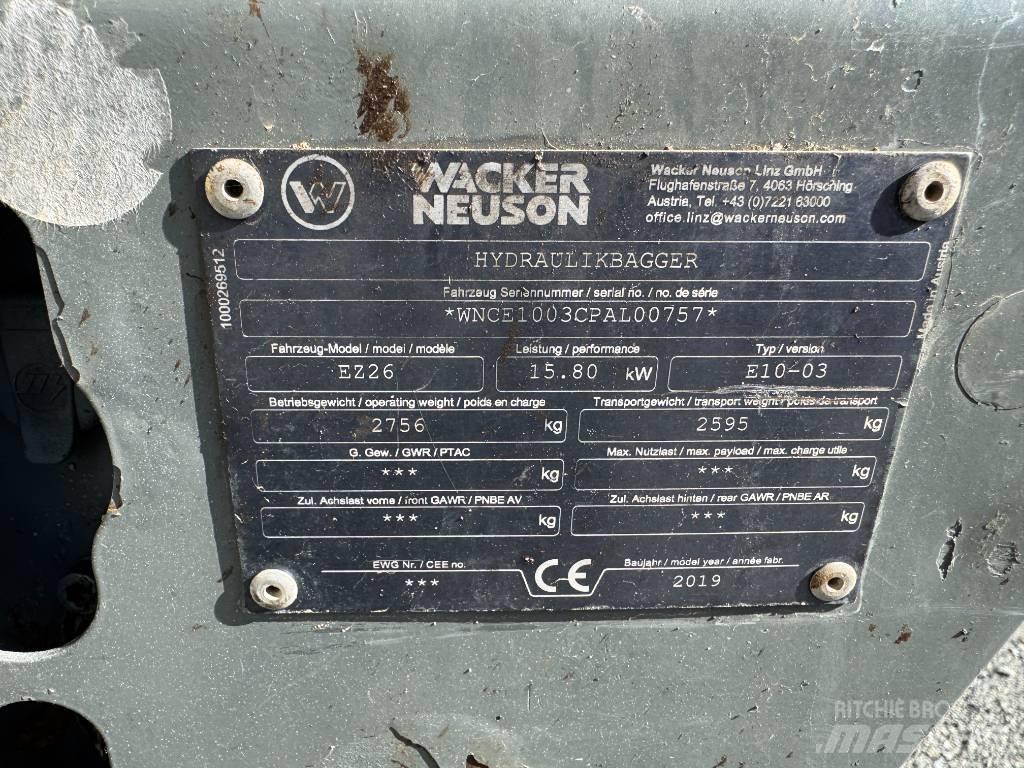 Wacker Neuson EZ26 Excavadoras de cadenas