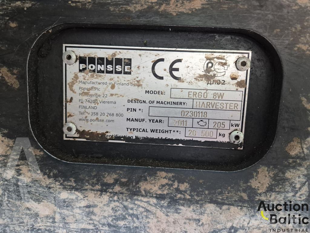 Ponsse Ergo 8W Cosechadoras