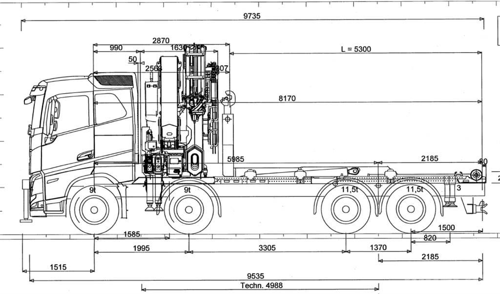 Volvo FH 540 8X4 Camiones grúa