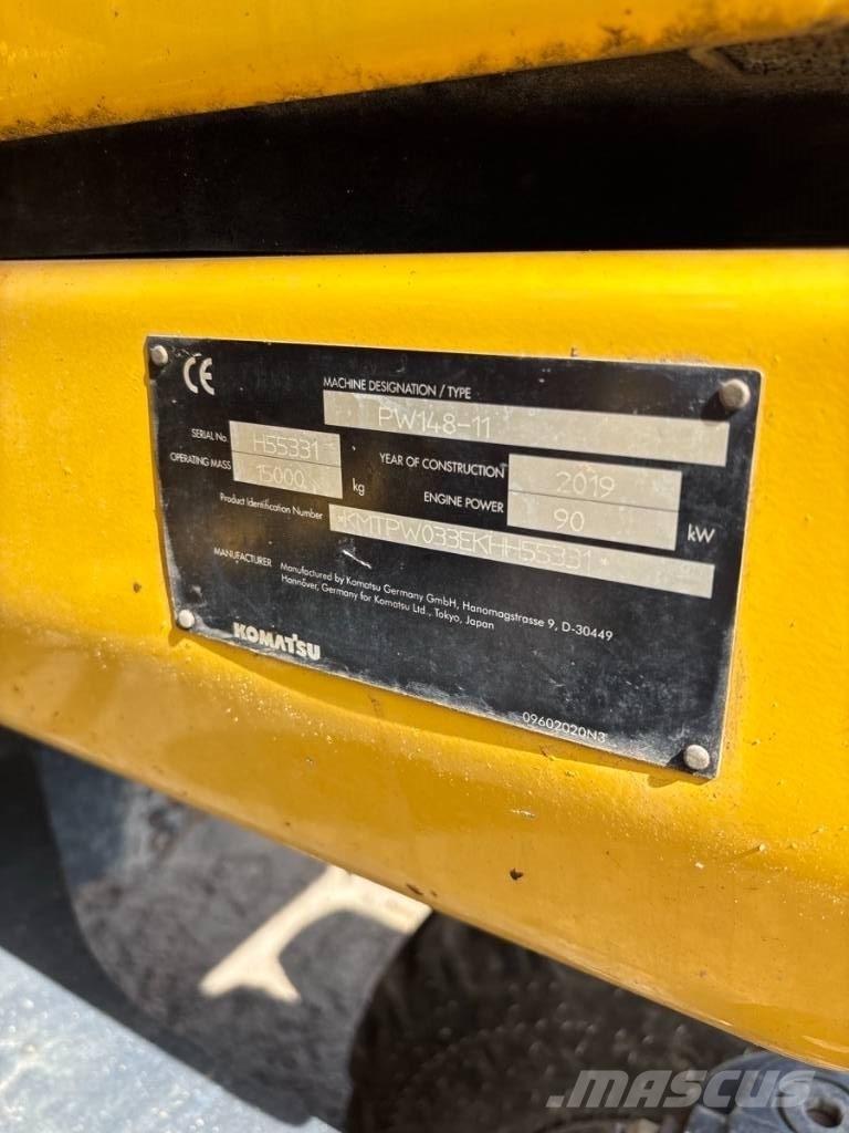 Komatsu PW 148-11 Excavadoras de ruedas