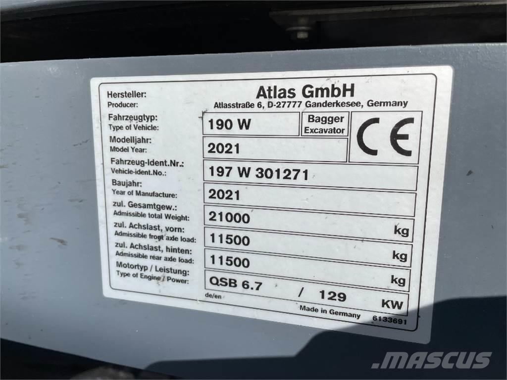 Atlas 190W Excavadoras de ruedas