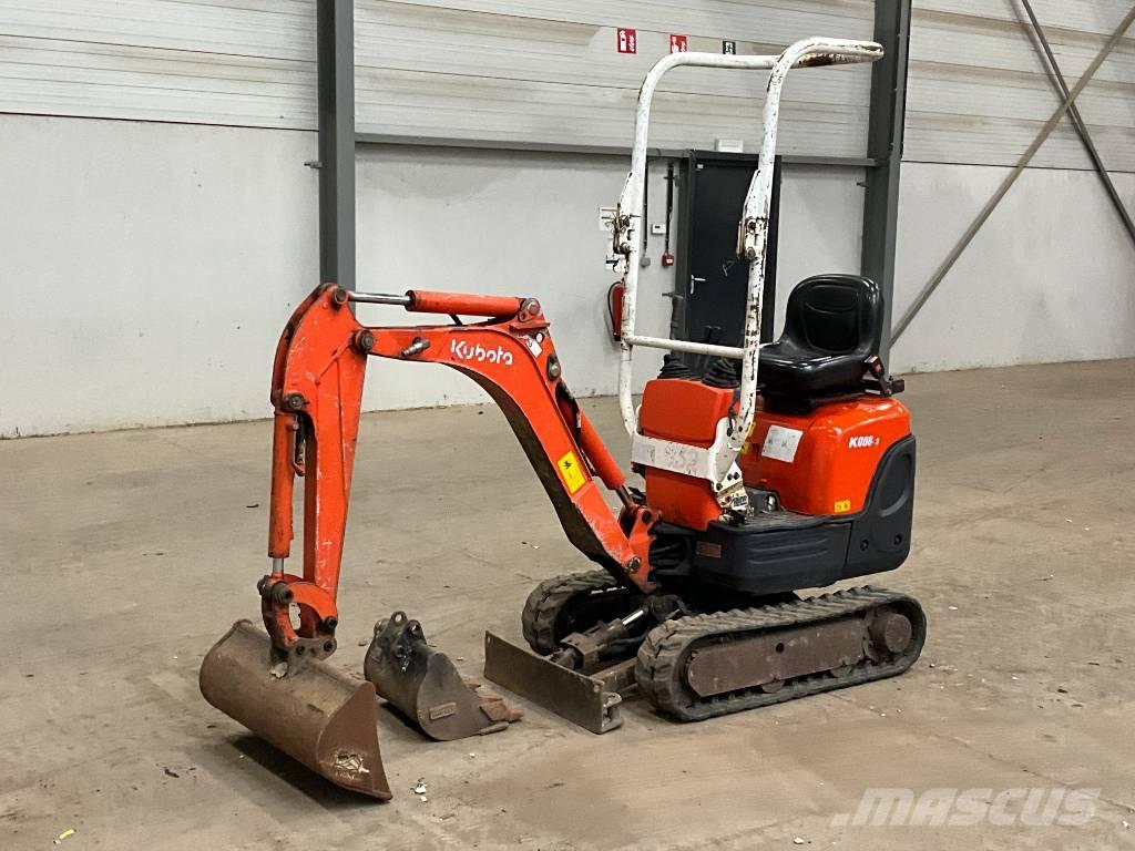 Kubota K 008-3 Mini excavadoras < 7t