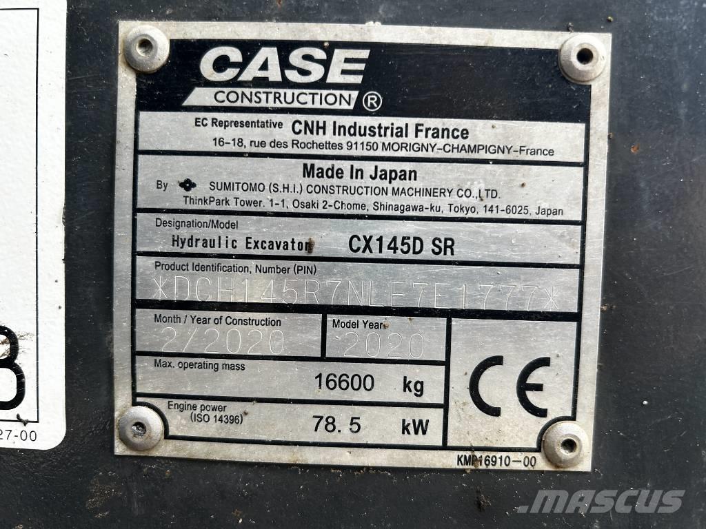 CASE CX 145 D SR Excavadoras de cadenas